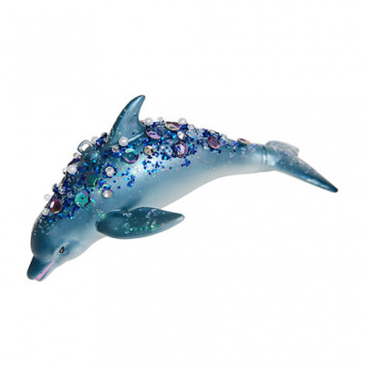 Дельфин (синий) 14см