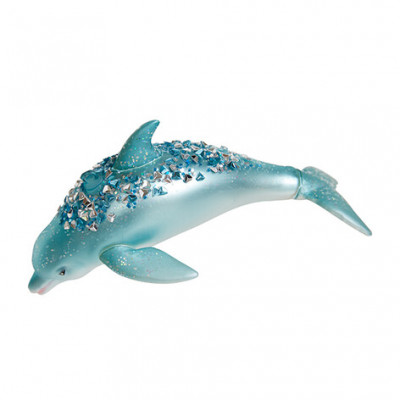 Дельфин бирюзовый 14см